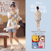 Disney Winnie the Pooh couple Pajamas Summer pure cotton short-sleeved home wear set