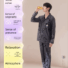 Disney Pinocchio Pajamas men's pure cotton cartoon long-sleeved large-sized home wear set