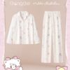 Official collaboration mikko pajamas for girls, pure cotton long-sleeved ins Japanese cartoon cute and soft home wear