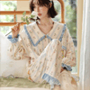 Disney Iris Pajama Women's Spring and Autumn long-sleeved pure cotton home wear set