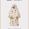 Crayon Shin-chan Coral fleece couple pajamas, women's autumn and winter warm bathrobes, home wear