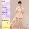Disney Mary Cat Pajamas for women, Spring and Autumn, pure cotton long-sleeved cartoon home wear set