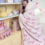 Disney Mary Cat nightgown women autumn and winter coral velvet long cape pajamas home wear photo review