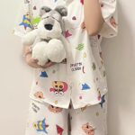 Crayon Shin-chan couple Pajamas for women in spring, autumn and winter long-sleeved sets photo review