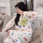 Crayon Shin-chan couple Pajamas for women in spring, autumn and winter long-sleeved sets photo review