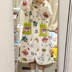 Crayon Shin-chan Coral fleece couple pajamas, women's autumn and winter warm bathrobes, home wear photo review