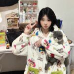 Crayon Shin-chan Coral fleece couple pajamas, women's autumn and winter warm bathrobes, home wear photo review