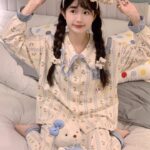 Disney Iris Pajama Women's Spring and Autumn long-sleeved pure cotton home wear set photo review
