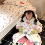 Crayon Shin-chan Coral fleece couple pajamas, women's autumn and winter warm bathrobes, home wear photo review