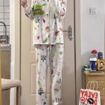 Crayon Shin-chan couple Pajamas for women in spring, autumn and winter long-sleeved sets photo review