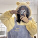 Disney Winnie the Pooh autumn and Winter pajama women's thickened warm coral fleece bathrobe home wear photo review