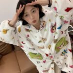 Crayon Shin-chan Coral fleece couple pajamas, women's autumn and winter warm bathrobes, home wear photo review