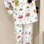 Crayon Shin-chan couple Pajamas for women in spring, autumn and winter long-sleeved sets photo review