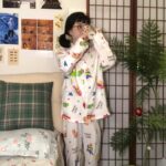 Crayon Shin-chan couple Pajamas for women in spring, autumn and winter long-sleeved sets photo review