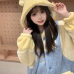 Disney Winnie the Pooh autumn and Winter pajama women's thickened warm coral fleece bathrobe home wear photo review
