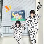 Crayon Shin-chan couple Pajamas for women in spring, autumn and winter long-sleeved sets photo review