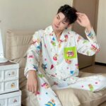 Crayon Shin-chan couple Pajamas for women in spring, autumn and winter long-sleeved sets photo review