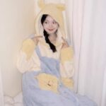 Disney Winnie the Pooh autumn and Winter pajama women's thickened warm coral fleece bathrobe home wear photo review