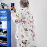 Crayon Shin-chan couple Pajamas for women in spring, autumn and winter long-sleeved sets photo review