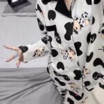 Crayon Shin-chan couple Pajamas for women in spring, autumn and winter long-sleeved sets photo review