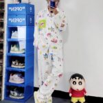 Crayon Shin-chan couple Pajamas for women in spring, autumn and winter long-sleeved sets photo review