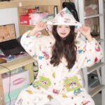 Crayon Shin-chan Coral fleece couple pajamas, women's autumn and winter warm bathrobes, home wear photo review