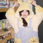 Disney Winnie the Pooh autumn and Winter pajama women's thickened warm coral fleece bathrobe home wear photo review
