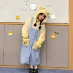 Disney Winnie the Pooh autumn and Winter pajama women's thickened warm coral fleece bathrobe home wear photo review