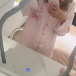 Disney Mary Cat Pajamas for spring and summer, long-sleeved casual ice silk outerwear for home wear photo review