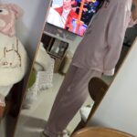 Disney Mary Cat Pajamas for spring and summer, long-sleeved casual ice silk outerwear for home wear photo review