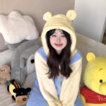 Disney Winnie the Pooh autumn and Winter pajama women's thickened warm coral fleece bathrobe home wear photo review