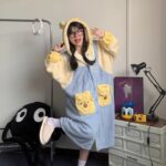 Disney Winnie the Pooh autumn and Winter pajama women's thickened warm coral fleece bathrobe home wear photo review
