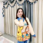 Disney Tigger pajama girl's spring, autumn and winter pure cotton long-sleeved set with a cute princess-style outerwear for home wear photo review