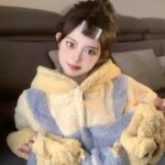 Disney Winnie the Pooh autumn and Winter pajama women's thickened warm coral fleece bathrobe home wear photo review