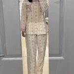 Disney Mary Cat Pajamas for women, Spring and Autumn, pure cotton long-sleeved cartoon home wear set photo review