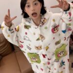 Crayon Shin-chan Coral fleece couple pajamas, women's autumn and winter warm bathrobes, home wear photo review