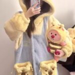 Disney Winnie the Pooh autumn and Winter pajama women's thickened warm coral fleece bathrobe home wear photo review