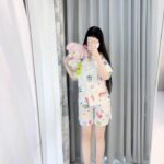 Crayon Shin-chan Couple Pajamas for Women Summer pure cotton short-sleeved home wear set photo review