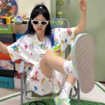 Crayon Shin-chan Couple Pajamas for Women Summer pure cotton short-sleeved home wear set photo review