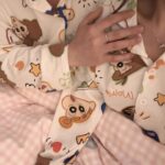 Crayon Shin-chan couple Pajamas for women in spring, autumn and winter long-sleeved sets photo review