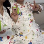 Crayon Shin-chan couple Pajamas for women in spring, autumn and winter long-sleeved sets photo review