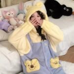Disney Winnie the Pooh autumn and Winter pajama women's thickened warm coral fleece bathrobe home wear photo review