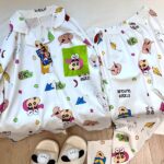 Crayon Shin-chan couple Pajamas for women in spring, autumn and winter long-sleeved sets photo review