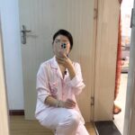 Disney Mary Cat Pajamas for spring and summer, long-sleeved casual ice silk outerwear for home wear photo review
