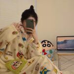 Crayon Shin-chan Coral fleece couple pajamas, women's autumn and winter warm bathrobes, home wear photo review