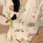 Crayon Shin-chan couple Pajamas for women in spring, autumn and winter long-sleeved sets photo review