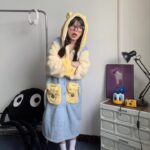 Disney Winnie the Pooh autumn and Winter pajama women's thickened warm coral fleece bathrobe home wear photo review