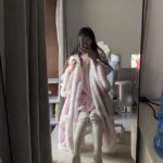 Disney Mary Cat nightgown women autumn and winter coral velvet long cape pajamas home wear photo review