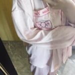 Disney Mary Cat Pajamas for spring and summer, long-sleeved casual ice silk outerwear for home wear photo review
