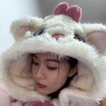 Disney Mary Cat nightgown women autumn and winter coral velvet long cape pajamas home wear photo review